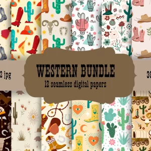 Western Seamless Digital Patterns