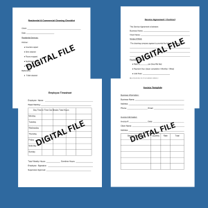 Cleaning Services Forms Bundle