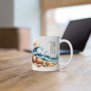 Sun Sand Sea Coffee Mug | Summer Beach Lover Gift