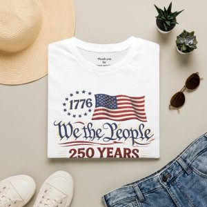 We the People Flag 250th Anniversary T-Shirt