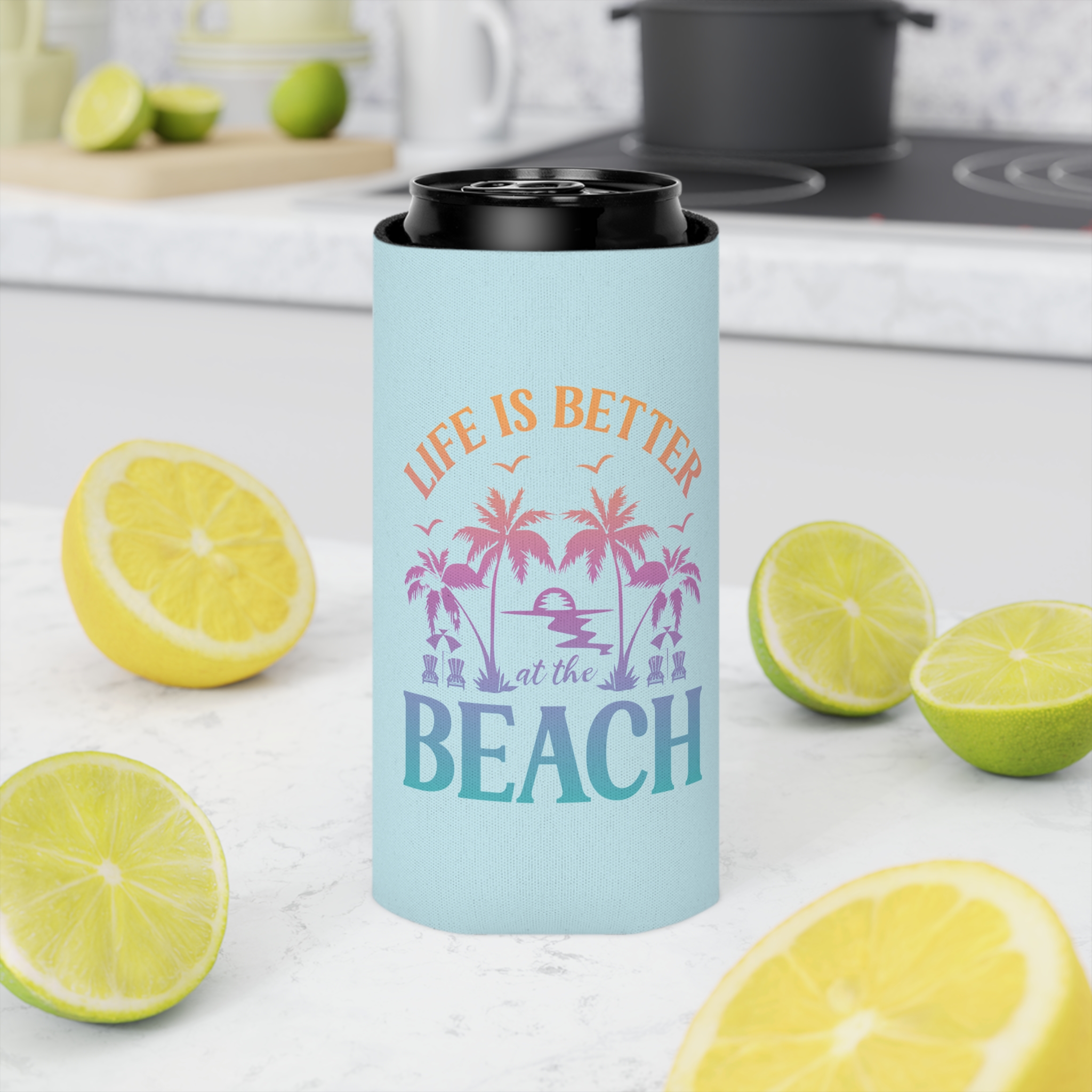 Life Is Better At The Beach Can Cooler - Image 9
