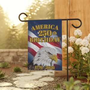 Happy Birthday America 250th Garden & House Banner